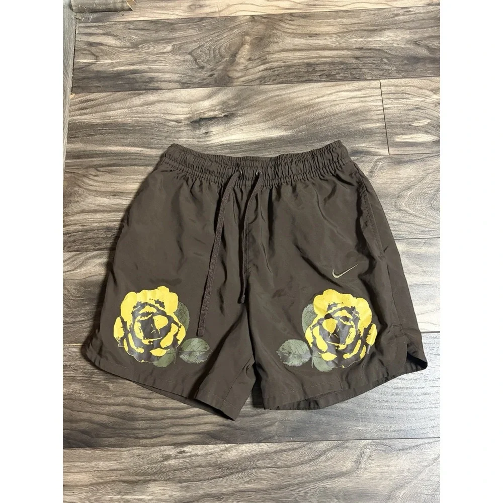 Nike Lined Flow Shorts Mens Small Brown Sportswear Rose City 684